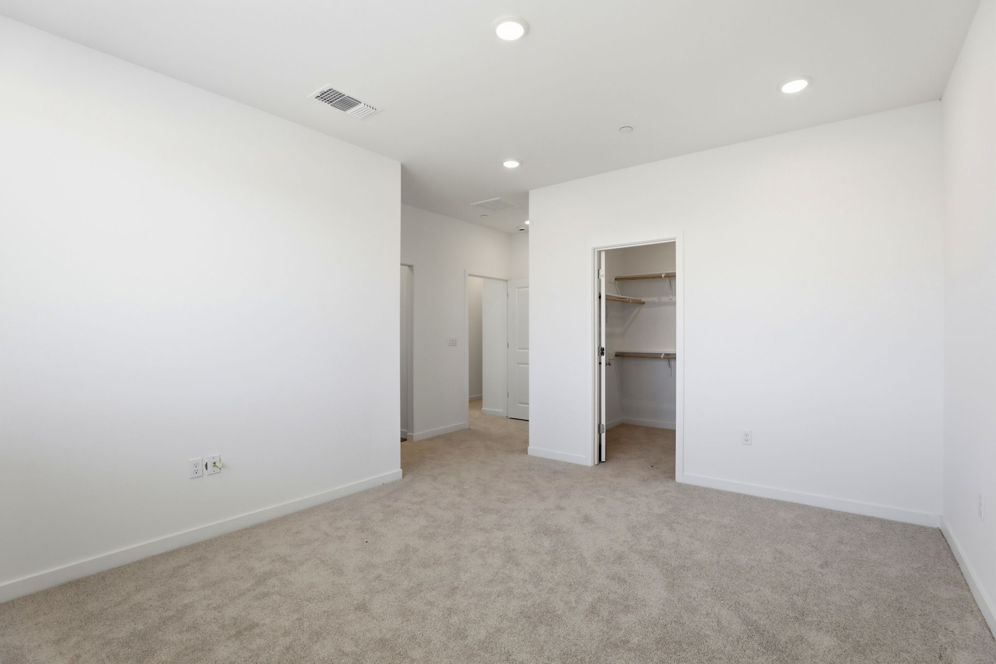 A room with white walls.