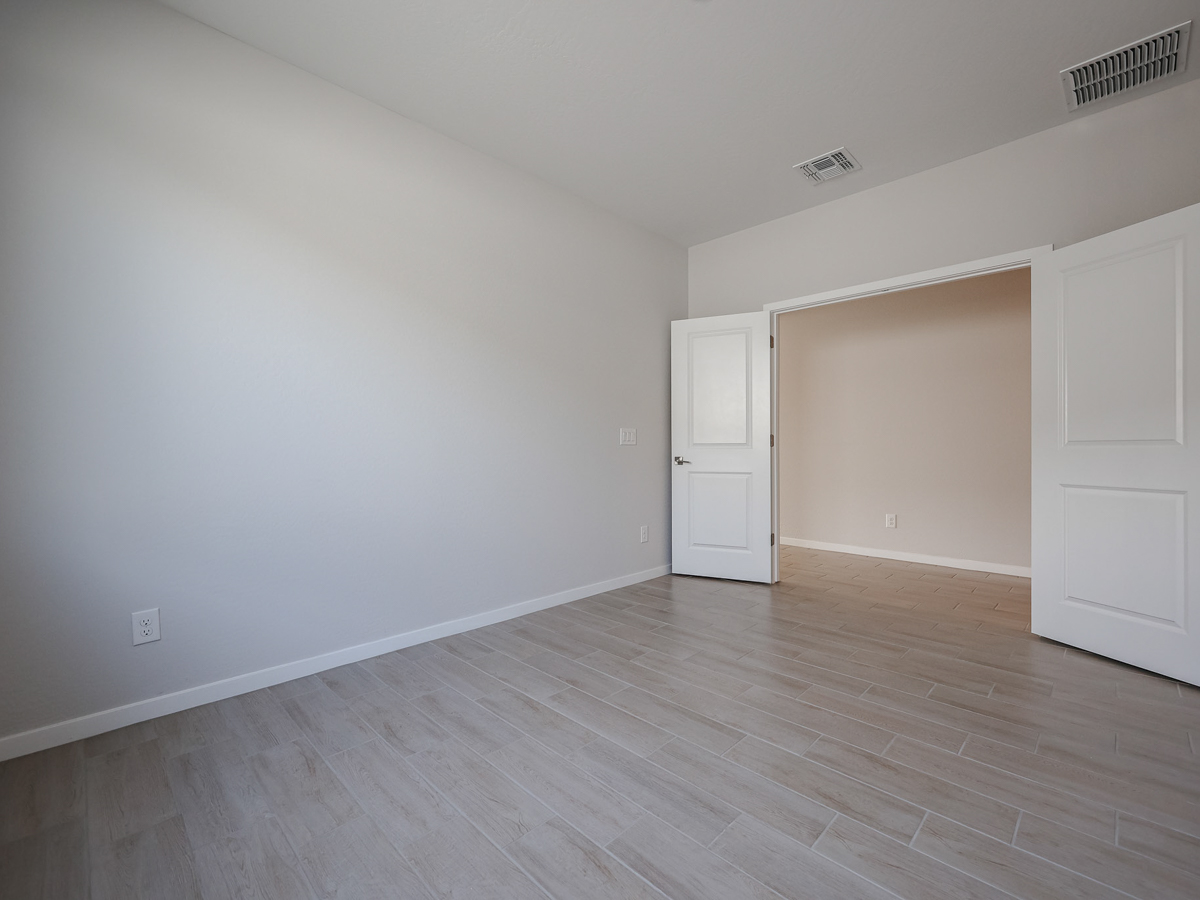 A room with white walls.