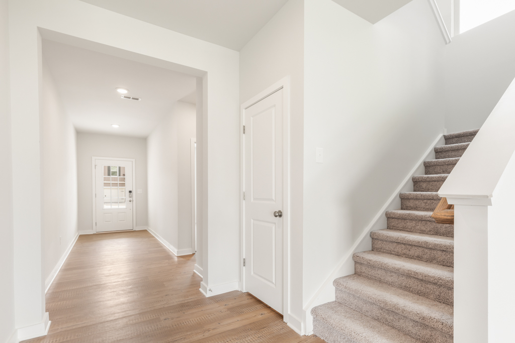 A staircase in a house.