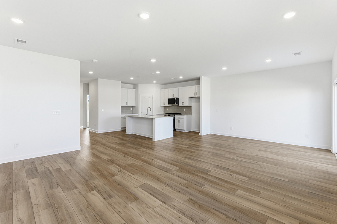 A large empty kitchen.