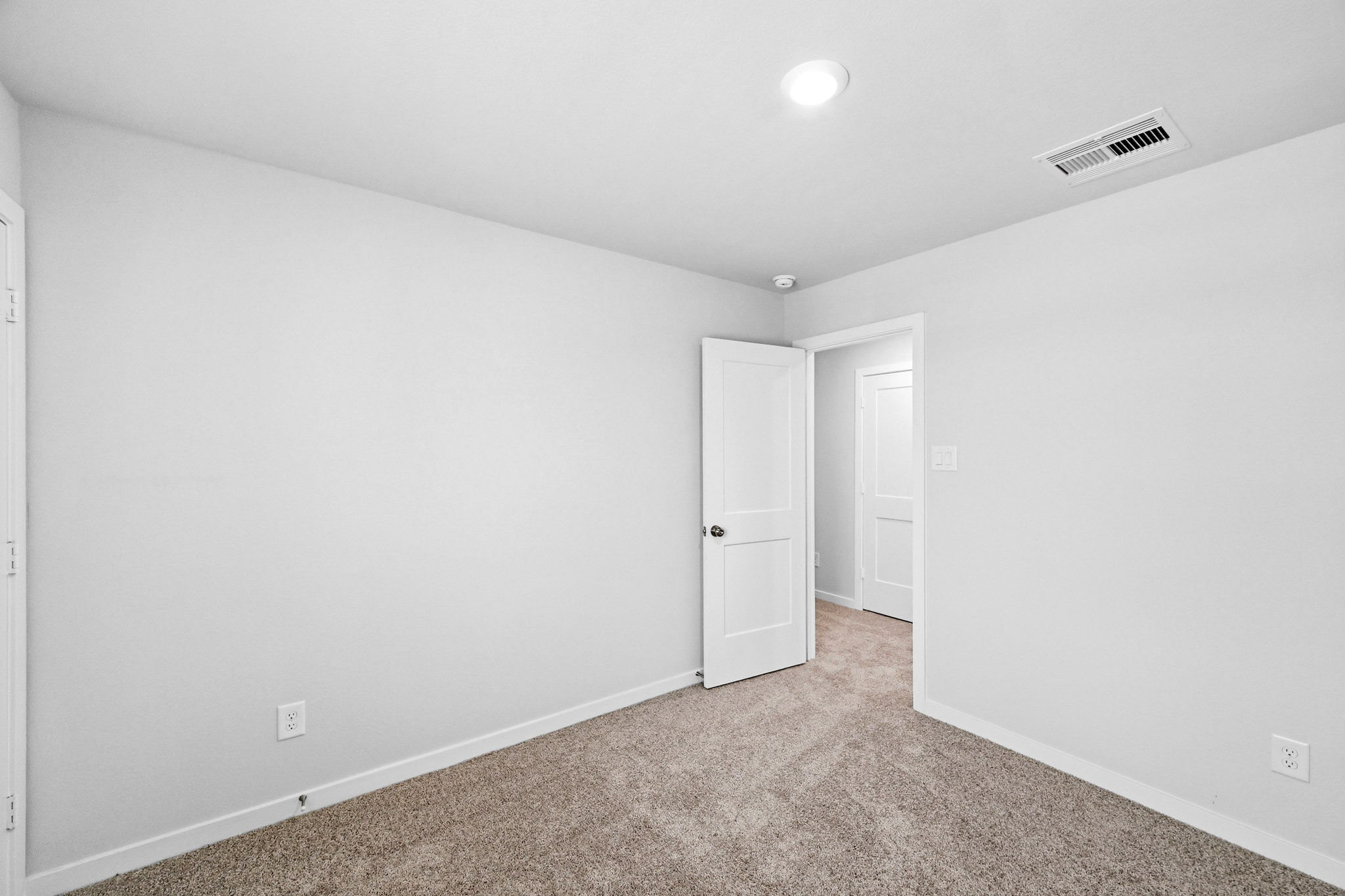 A room with white walls.
