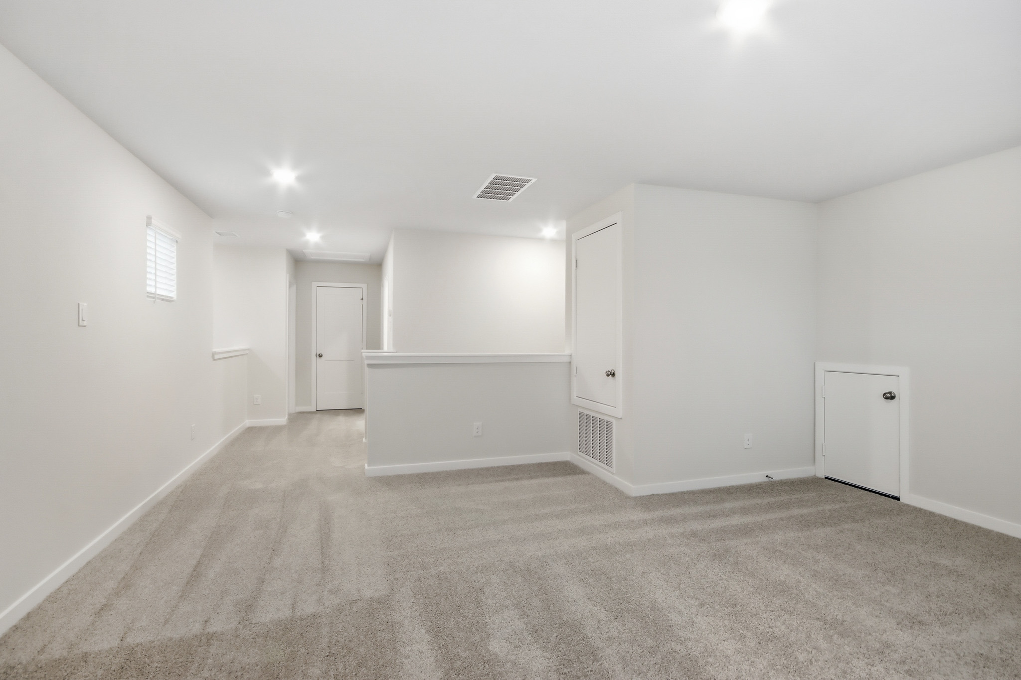 A room with white walls.