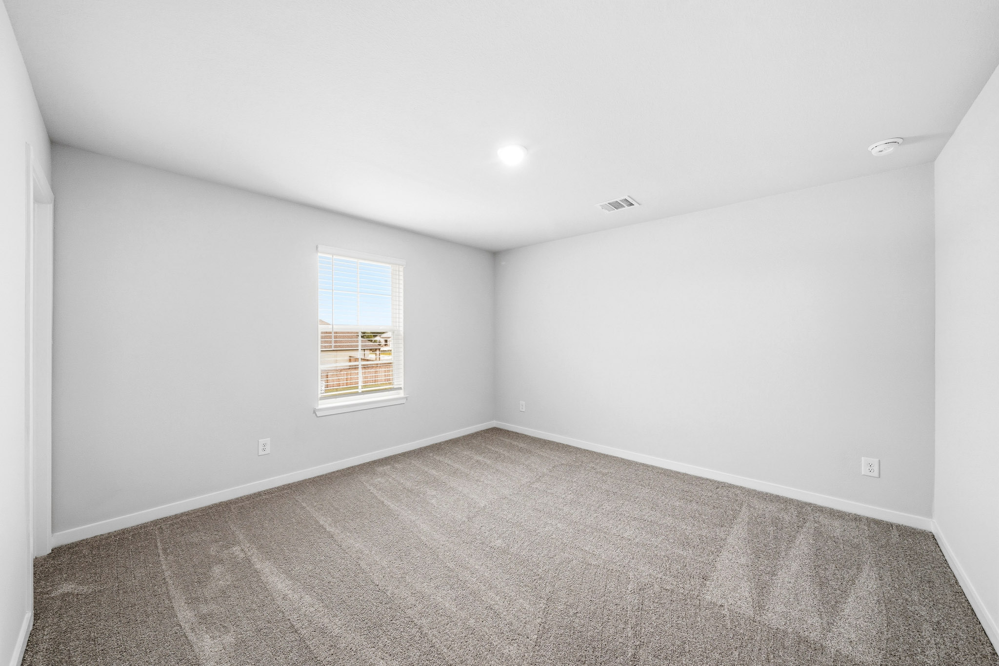 A room with a window.
