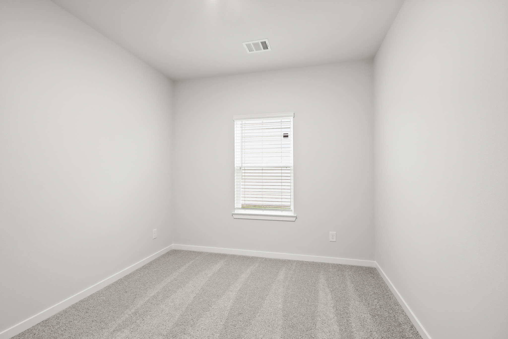 A room with a window.