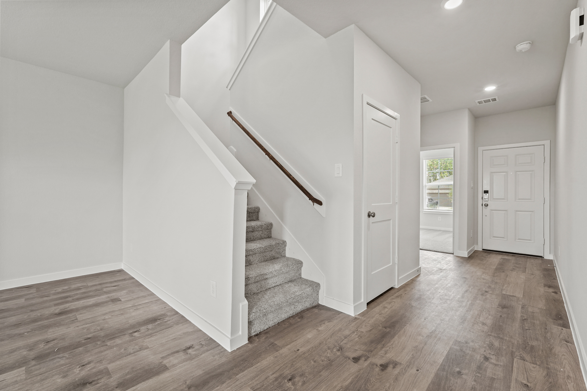 A staircase in a house.