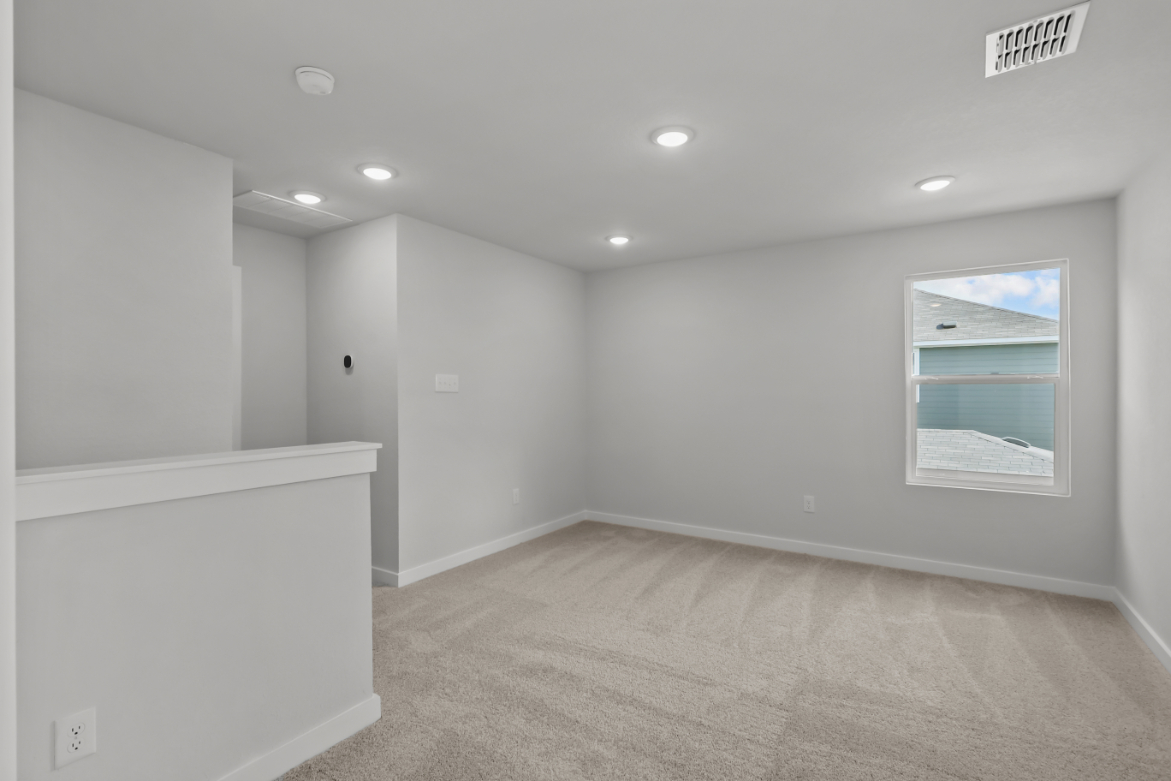 A room with white walls.