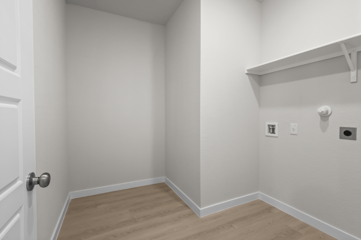 A room with white walls.