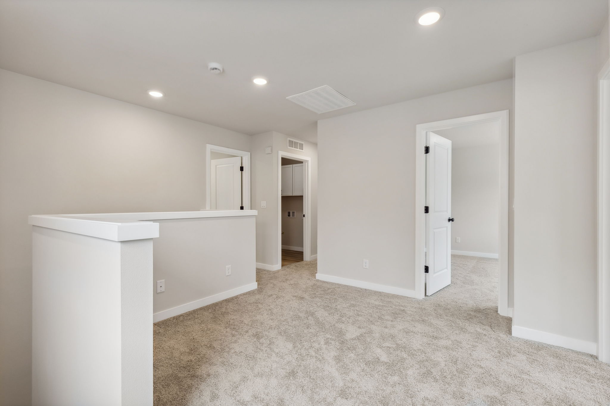 A room with white walls.