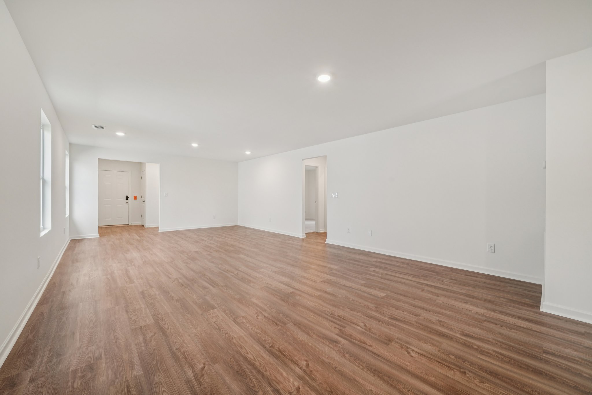 A room with white walls.